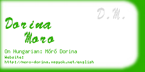 dorina moro business card